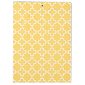 黄色いクローバーパターン クリップボード (裏面)