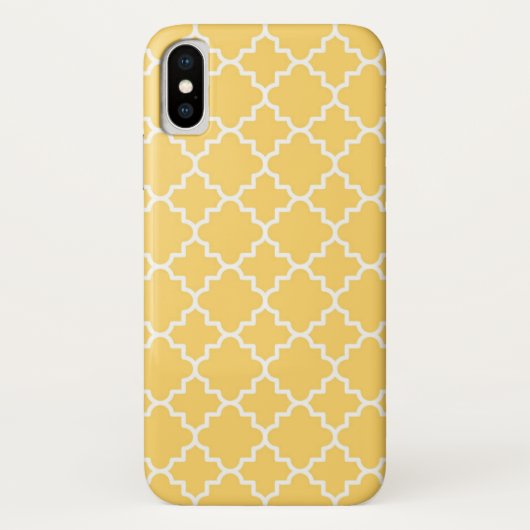 黄色いクローバーパターン Case-Mate iPhoneケース (裏面)