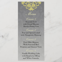 「黄色いグレー」結婚メニュー メニュー