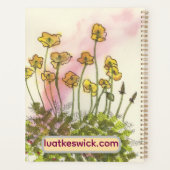 黄色いケシの付いた庭師のプランナー プランナー手帳 (裏面)