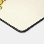 黄色いケシの入ったデスクマット デスクマット (コーナー)