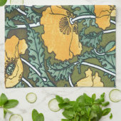 黄色いケシ キッチンタオル (折り畳み)