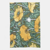 黄色いケシ キッチンタオル (縦)