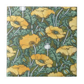 黄色いケシ タイル (正面)