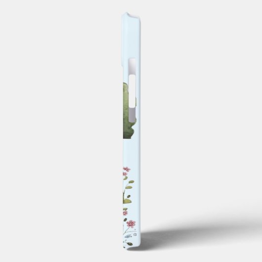 黄色いコテージ赤い屋根の窓の木 Case-Mate iPhoneケース (裏面 / 左)