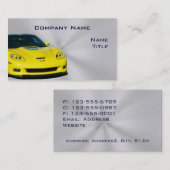 黄色いコルベットの名刺 名刺 (正面/裏面)