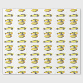 黄色いコルベット: ラッピングペーパー (フラット)