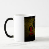 黄色いゴシック様式猫の女の子のマグ モーフィングマグカップ (左)