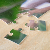 黄色いゴムの入ったカシ ジグソーパズル (側面)