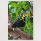 黄色いゴムの入ったカシ ジグソーパズル (縦)