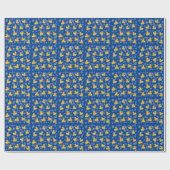 黄色いゴムは泡を付ける ラッピングペーパー (フラット)