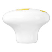 黄色いゴムブーツのかわいい子豚 セラミックノブ (側面)