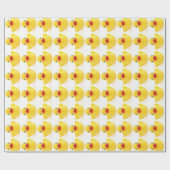 黄色いゴム製アヒルのおもちゃ ラッピングペーパー (フラット)