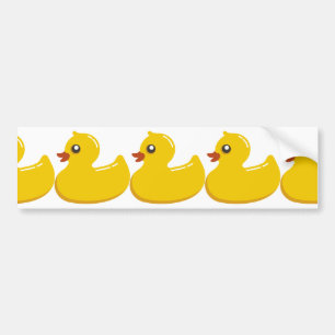 黄色いゴム製Duckie バンパーステッカー