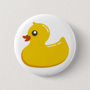 黄色いゴム製Duckie 缶バッジ