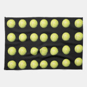 黄色いゴルフボールが黒に キッチンタオル (横)