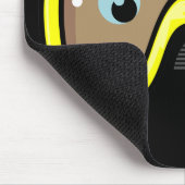 黄色いゴーグル マウスパッド (コーナー)