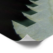 黄色いサイケデリックユリのポスター ポスター (角)