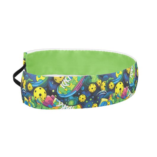 黄色いサイケデリック漬物 アスレチックヘッドバンド (左)