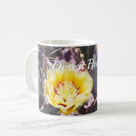 黄色いサボテンの花の春マウスパッド コーヒーマグカップ