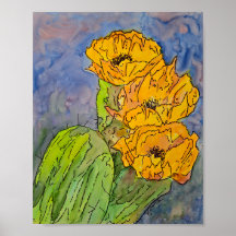 黄色いサボテンの花