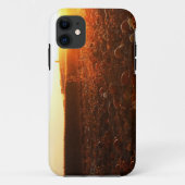 黄色いサンセットのカボチャ畑  Case-Mate iPhoneケース (裏面)