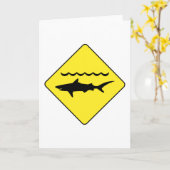 黄色いサ警告メのサイングリーティングカード カード (黄色い花)
