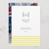 黄色いシェブロンに入った?セーブザデート セーブザデート (正面/裏面)