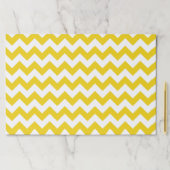 黄色いジグザグ、黄色い山形、幾何学模様 ペーパーパッド (インサイチュ)