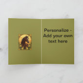 黄色いジャスミンの花に囲まれた湿地の粘着性 シーズンカード (内部)