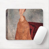 黄色いジャンパーのJeanne Hebuterne、1918-19年 マウスパッド (マウス)