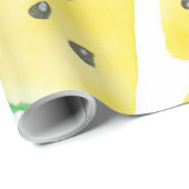 黄色いスイカのスライスのパターン ラッピングペーパー (ロールコーナー)