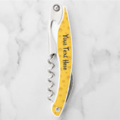 黄色いスイスチーズのコルクスクリューワインオープナー贈呈品 ソムリエナイフ (正面)