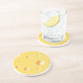 黄色いスイスチーズの質 コースター (側面)