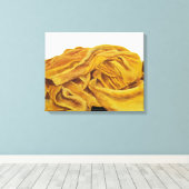 黄色いスカーフ キャンバスプリント (インサイチュ (ウッドフロア))