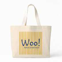 黄色いストライプが可愛いブルーのWoo ウェディングシャワー
