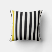 黄色いストライプを使って クッション (裏面)