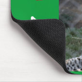 黄色いソフトボールのコーチ マウスパッド (コーナー)