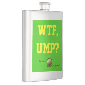 黄色いソフトボールのコーチWTF Umpか。 フラスク (右)