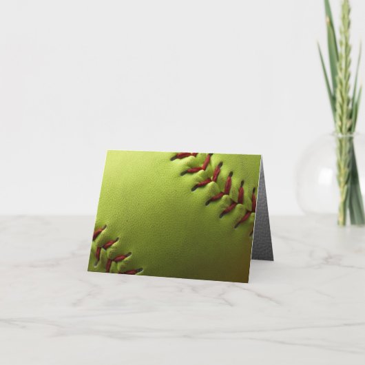 黄色いソフトボールの内部は衰退します カード (正面)