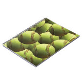 黄色いソフトボールの壁紙 ノートブック (左側)