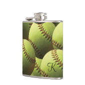 黄色いソフトボールの壁紙 フラスク (左)