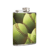 黄色いソフトボールの壁紙 フラスク (右)