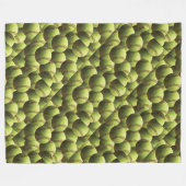 黄色いソフトボールの数々のなダイヤモンド フリースブランケット (正面(横))