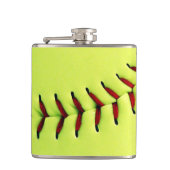 黄色いソフトボールの球 フラスク (正面)