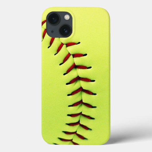 黄色いソフトボールの球 Case-Mate iPhoneケース (裏面)