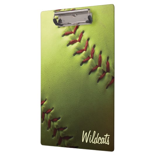 黄色いソフトボール クリップボード (左)