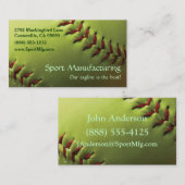 黄色いソフトボール 名刺 (正面/裏面)