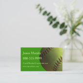 黄色いソフトボール 名刺 (スタンド正面)