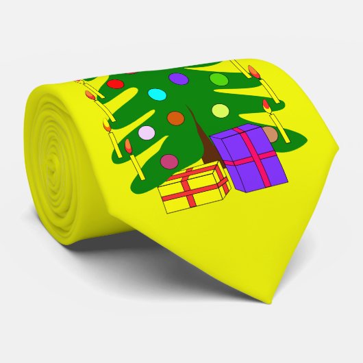黄色いタイと松 ネクタイ (ロール)